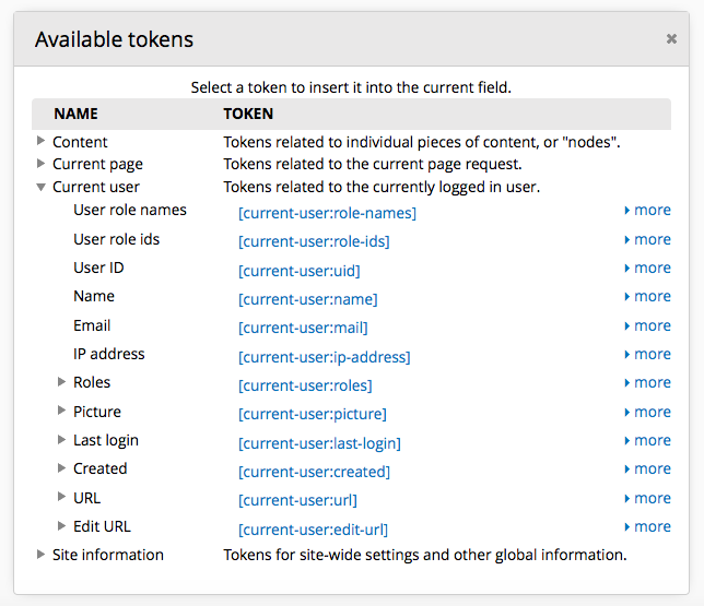 Token UI